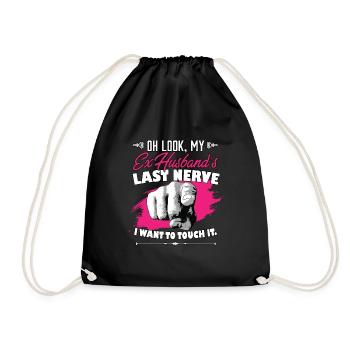 Regarde la dernière femme nerveuse de mon ex-mari - Sac de sport léger - noir - Devant