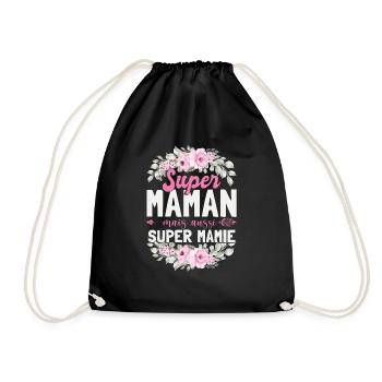 Fête Des Mères Maman & Mamie - Sac de sport léger - noir - Devant