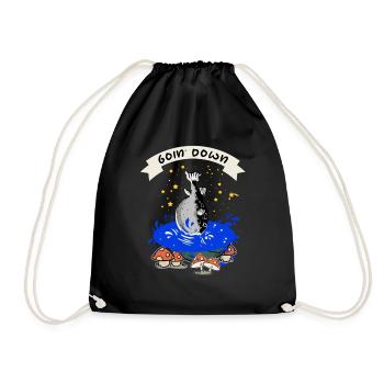 Je coule - Poisson-globe drôle - Sac de sport léger - noir - Devant