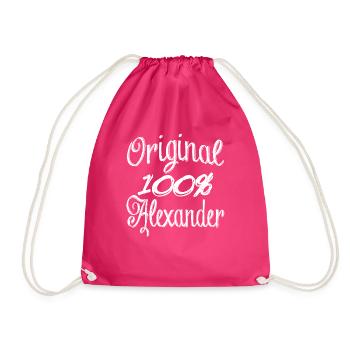 Original 100% Alexander - Turnbeutel - Fuchsia - Vorne