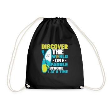 Discover The World Stand Up Paddle Board - Turnbeutel - Schwarz - Vorne