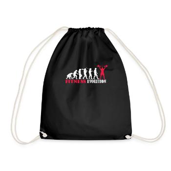 Fitness accessories for athletes - Drawstring Bag - black - Front