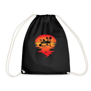 Accessoires de fitness pour athlètes - Sac de sport léger - noir - Devant