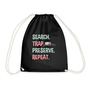 Insect collectors, insects, beetle lovers, entomologists - Drawstring Bag - black - Front