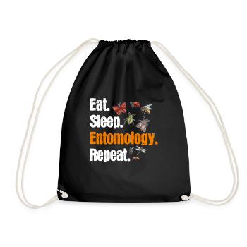 Insect collectors, insects, beetle lovers, entomologists - Drawstring Bag - black - Front