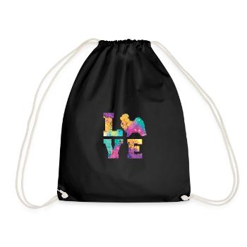 Havanese Love - Turnbeutel - Schwarz - Vorne