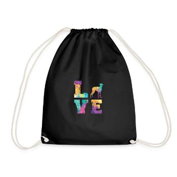 Amour Azawakh - Sac de sport léger - noir - Devant
