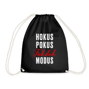 Hokus Pokus Fick Dich Modus - Turnbeutel - Schwarz - Vorne