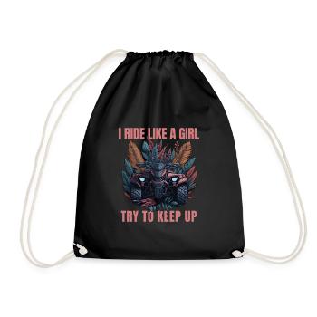 Quad Girl I Ride Like a Girl Quad - Sac de sport léger - noir - Devant