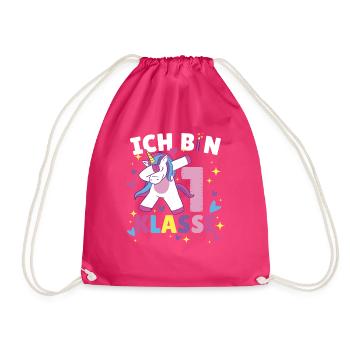 Ich bin 1. Klasse - Turnbeutel - Fuchsia - Vorne