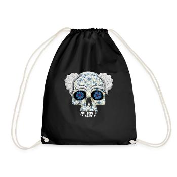 Grand-père Abuelo Journée des grands-parents Día De Los Muertos - Sac de sport léger - noir - Devant