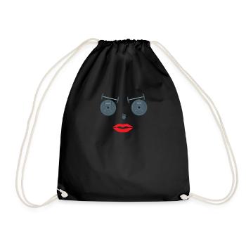Fitness accessories for athletes - Drawstring Bag - black - Front