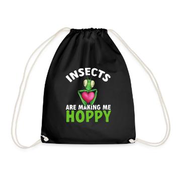 Insect collectors, insects, beetle lovers, entomologists - Drawstring Bag - black - Front