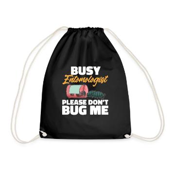 Insect collectors, insects, beetle lovers, entomologists - Drawstring Bag - black - Front