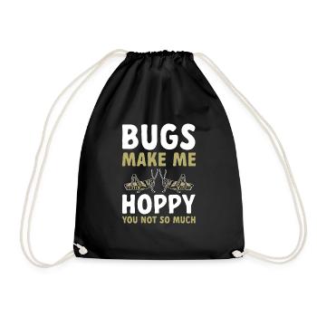Insect collectors, insects, beetle lovers, entomologists - Drawstring Bag - black - Front