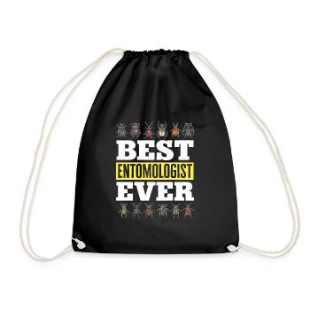Insect collectors, insects, beetle lovers, entomologists - Drawstring Bag - black - Front