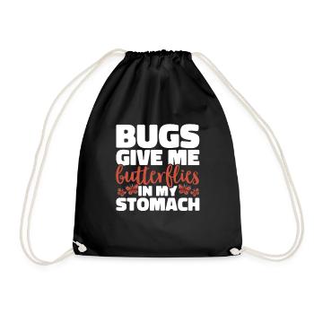 Insect collectors, insects, beetle lovers, entomologists - Drawstring Bag - black - Front