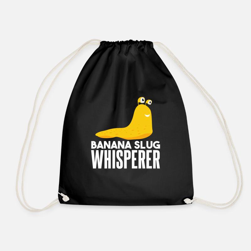 Banana Slug Whisperer - Drawstring Bag - black