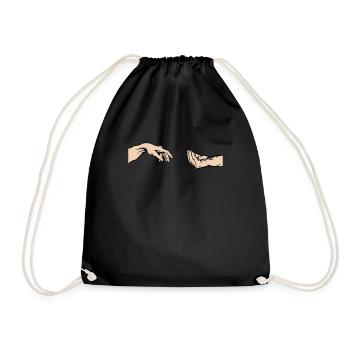 Geste de la main italien Création d'Adam Parody - Sac de sport léger - noir - Devant