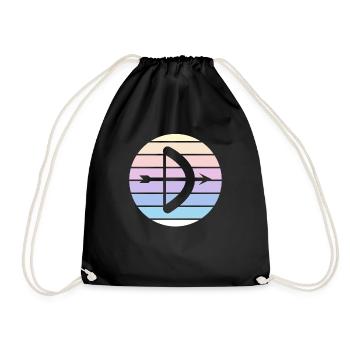 Archery Gift Saying Archery - Drawstring Bag - black - Front