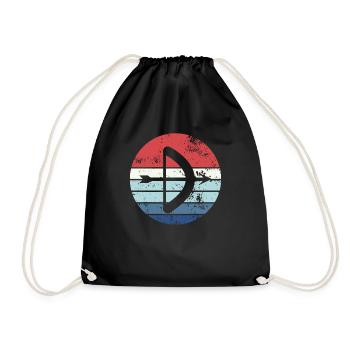 Archery Gift Saying Archery - Drawstring Bag - black - Front