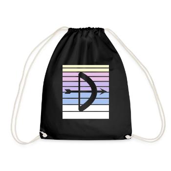 Archery Gift Saying Archery - Drawstring Bag - black - Front