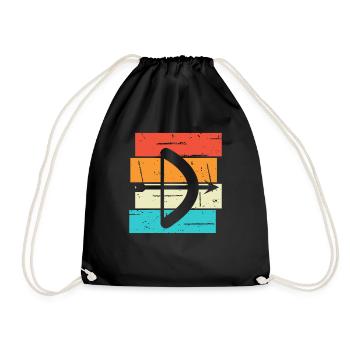 Archery Gift Saying Archery - Drawstring Bag - black - Front