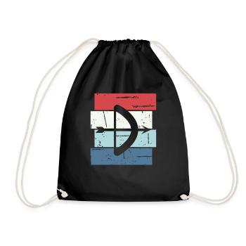 Archery Gift Saying Archery - Drawstring Bag - black - Front
