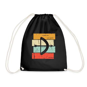 Archery Gift Saying Archery - Drawstring Bag - black - Front