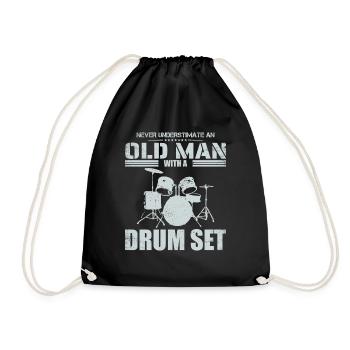 Redhead Drummer I Destroy Silence - Sac de sport léger - noir - Devant