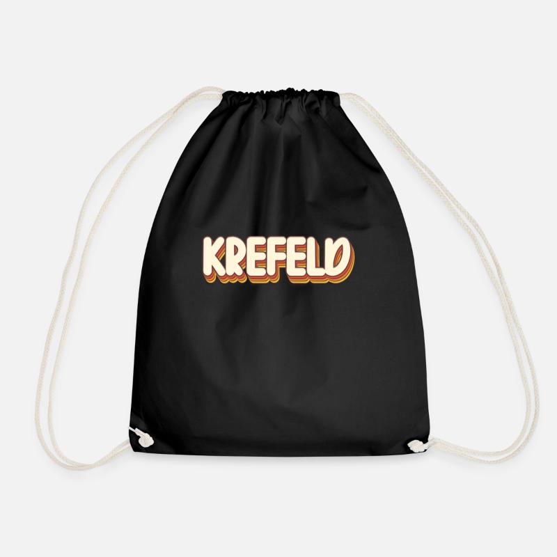 Krefelderin Krefelder Krefeld - Turnbeutel - Schwarz