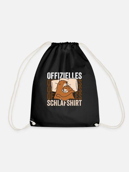 Offizielles Schlafshirt - Turnbeutel - Schwarz