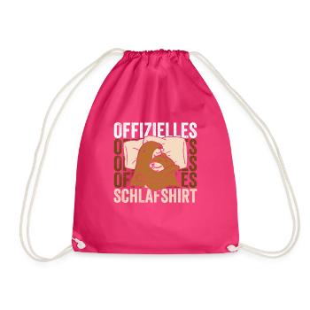 Offizielles Schlafshirt - Turnbeutel - Fuchsia - Vorne