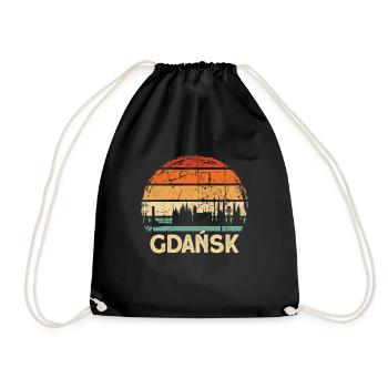 Pologne Gdansk Skyline - Sac de sport léger - noir - Devant