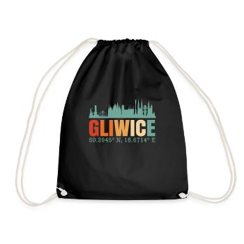 Pologne Gliwice Skyline - Sac de sport léger - noir - Devant