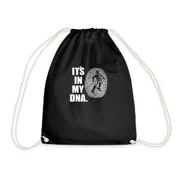 Ski accessories for skiers - Drawstring Bag - black - Front