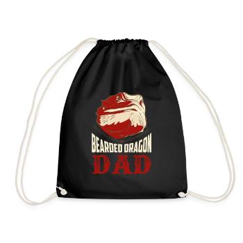 Bearded Dragon Dad Lizard Lover Reptile - Sac de sport léger - noir - Devant