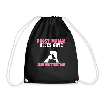 Mutter Muttertag Mama - Turnbeutel - Schwarz - Vorne
