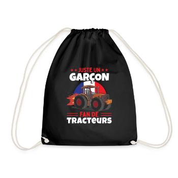 Tracteur Amusants Pour Les Agriculteurs | Enfant - Sac de sport léger - noir - Devant