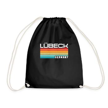Lübeckerin Lübecker Lübeck - Drawstring Bag - black - Front