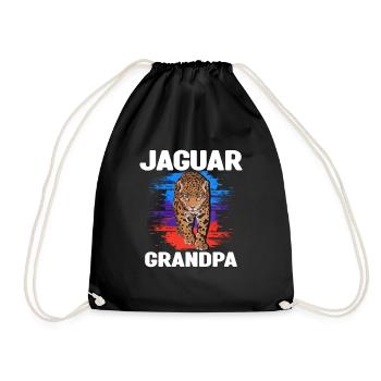 Jaguar Grandpa - Turnbeutel - Schwarz - Vorne