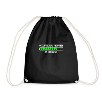 Occupational Therapy Saying OT Therapist OT - Drawstring Bag - black - Front