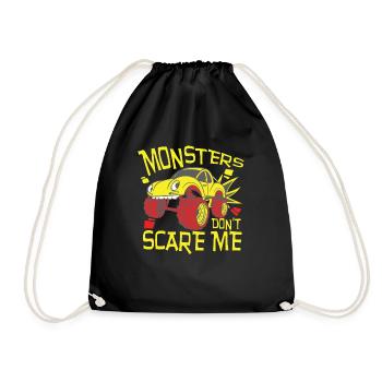 Monsters Dont Scare Me - Turnbeutel - Schwarz - Vorne