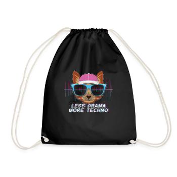 Plus tekno DJ Raver Rave Hard Techno Dark Tekno - Sac de sport léger - noir - Devant