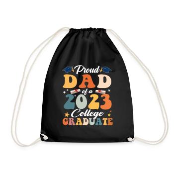 Fier papa d’un diplômé 2023, famille de graduation - Sac de sport léger - noir - Devant