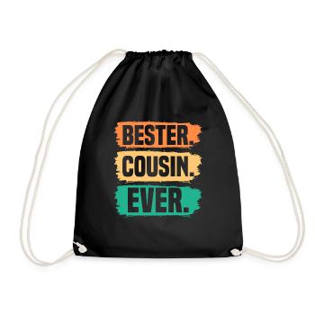 Cousin - Turnbeutel - Schwarz - Vorne