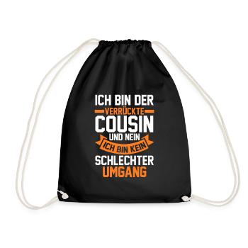 Cousin - Turnbeutel - Schwarz - Vorne