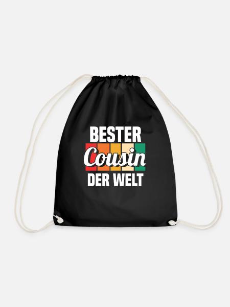 Bester Cousin - Turnbeutel - Schwarz