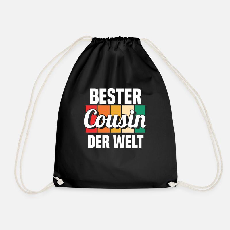 Bester Cousin - Turnbeutel - Schwarz
