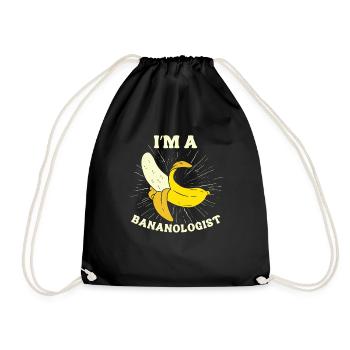 Banana Is My Spirit Fruit - Drawstring Bag - black - Front